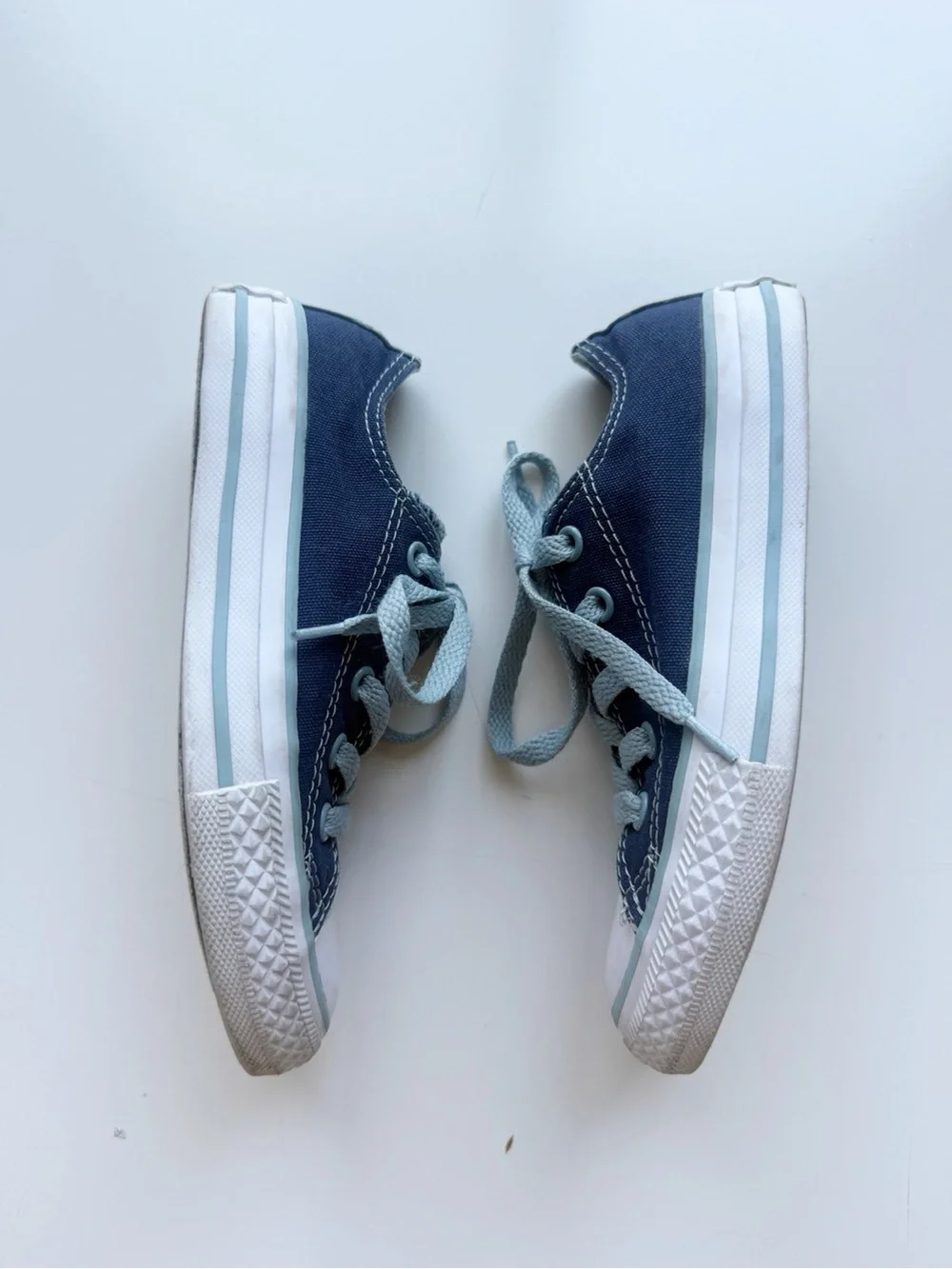 Converse All Stars Double Tongue Blue Size 12